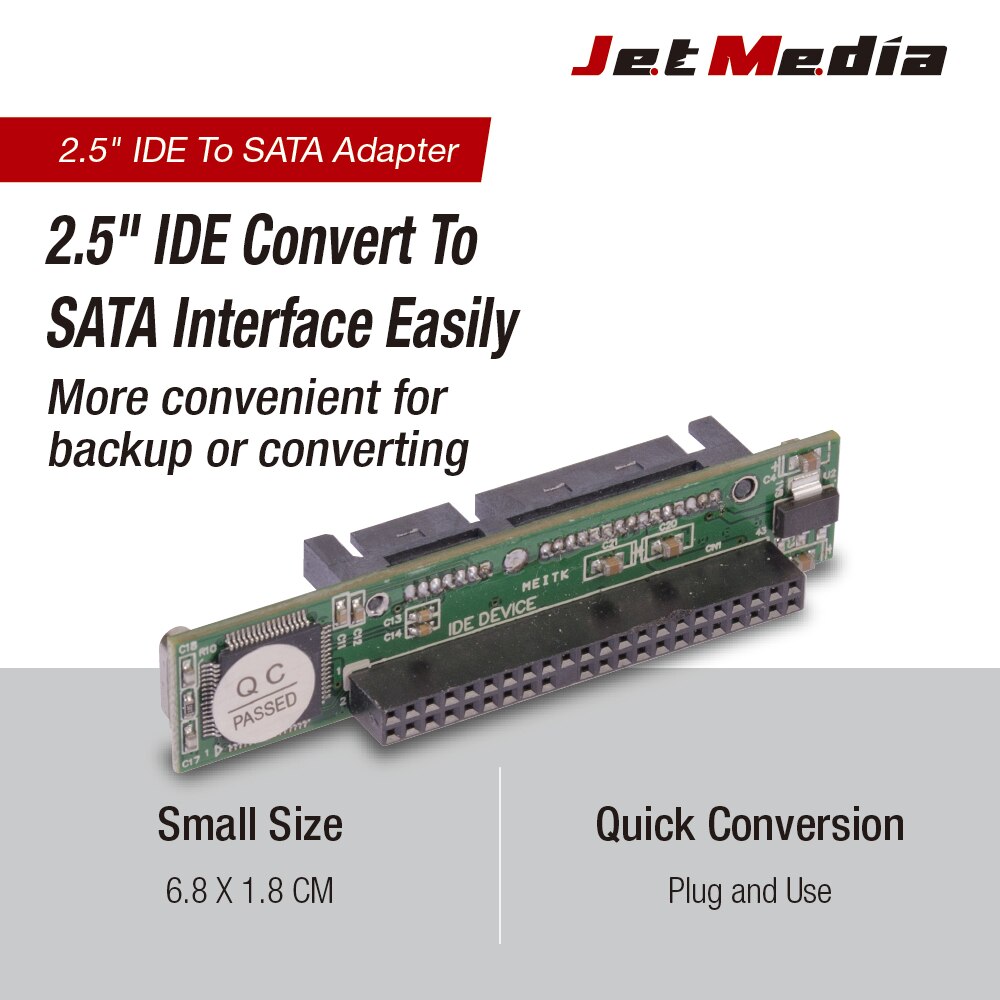 JetMedia IDE to SATA , 44  2.5 IDE to SATA ǰ ϵ ̺ 